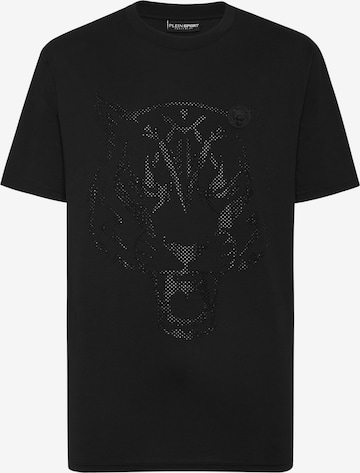 Maglietta 'Tiger' di Plein Sport in nero: frontale