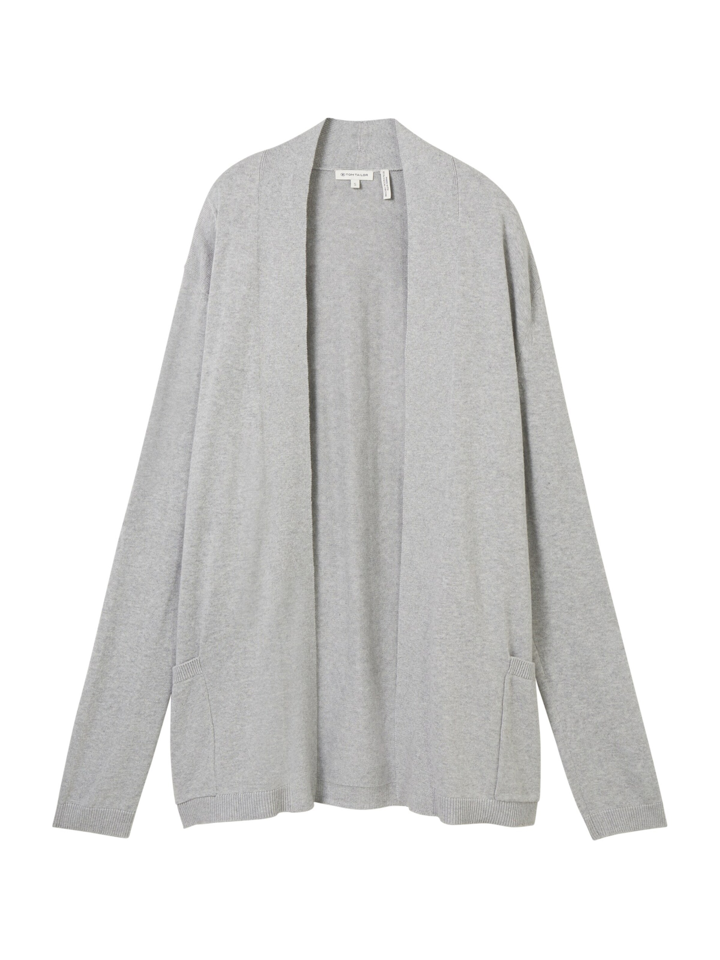 TOM TAILOR Kardigán - Sivá: predná strana
