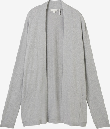 TOM TAILOR Knit Cardigan in Grey: front