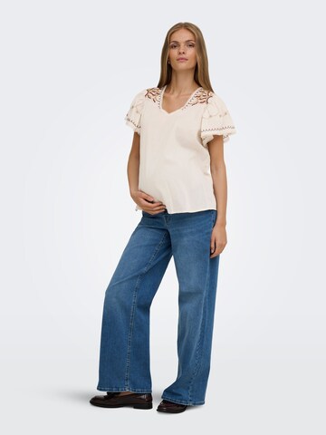 Only Maternity Bluza 'OLMIRINY' | bež barva