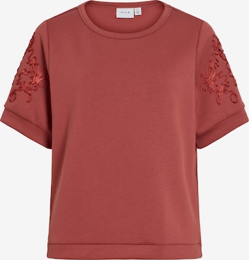 VILA Sweatshirt 'VISiffi' i rød: forside