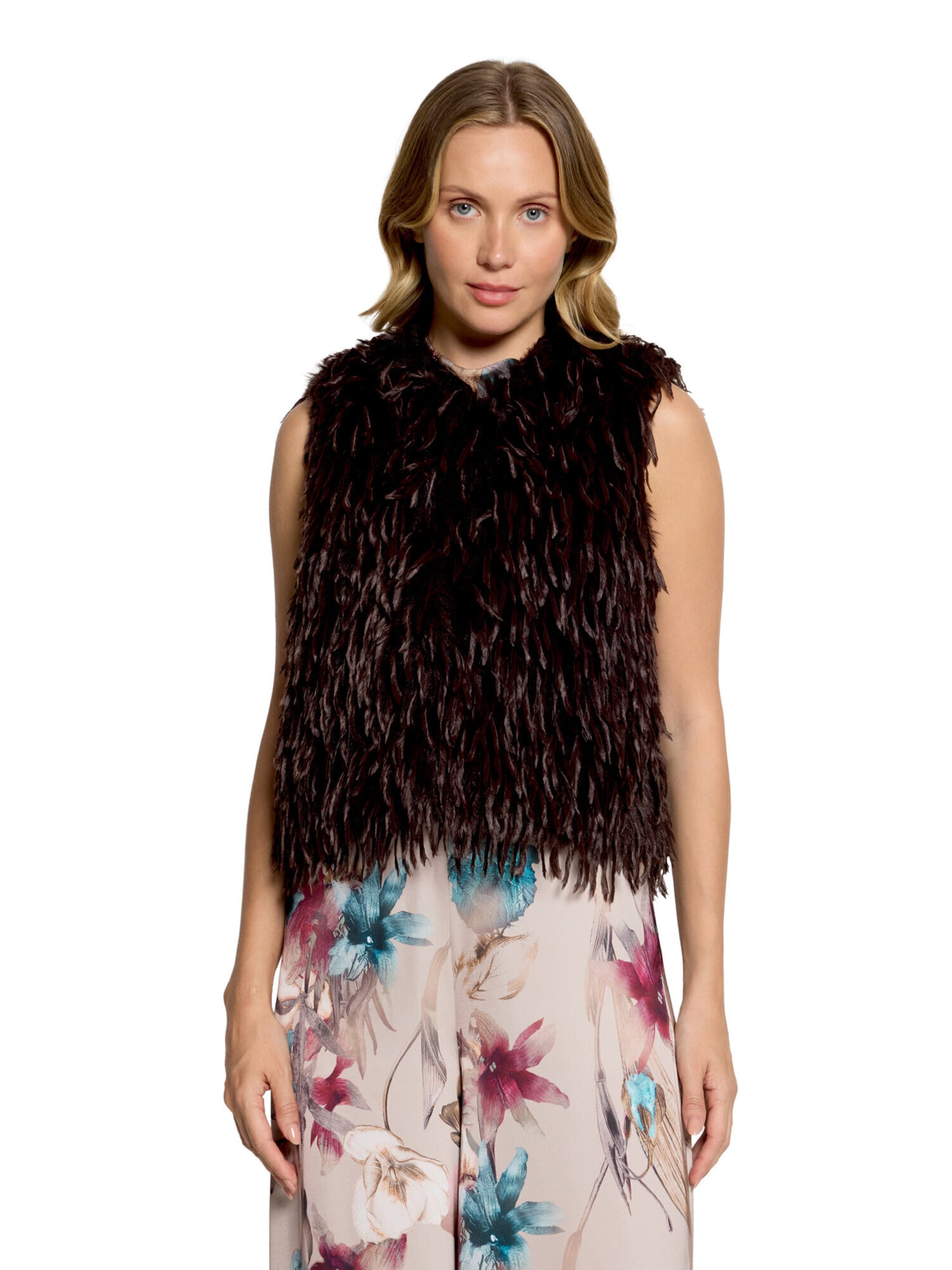 Vera Mont Bodywarmer in Bruin: voorkant