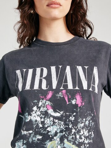 TOPSHOP - Camisa 'Nirvana' em cinzento