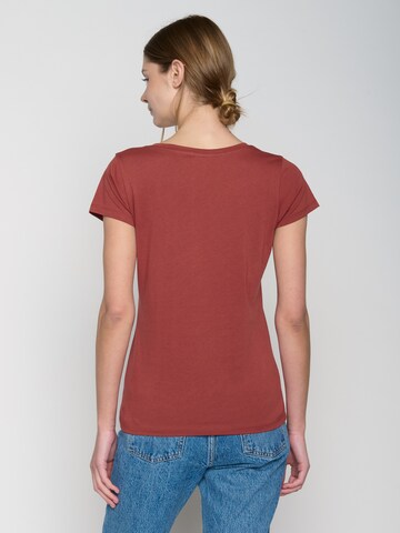 GREENBOMB Shirt 'Bike Cats Basket' in Rood