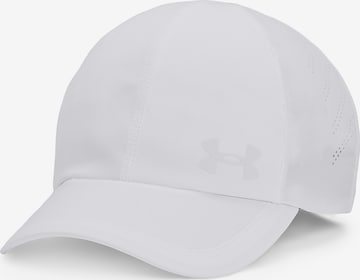 UNDER ARMOUR Athletic Cap 'Launch Adjustable' in White: front