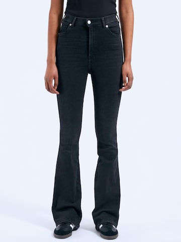 Dr. Denim Skinny Jeans 'Moxy High Flare' in Black