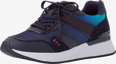 Tamaris Fashletics Sneaker in navy / nachtblau / himmelblau / melone, Produktansicht
