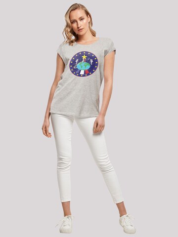 T-shirt 'NASA Classic Globe Astronauts' F4NT4STIC en gris