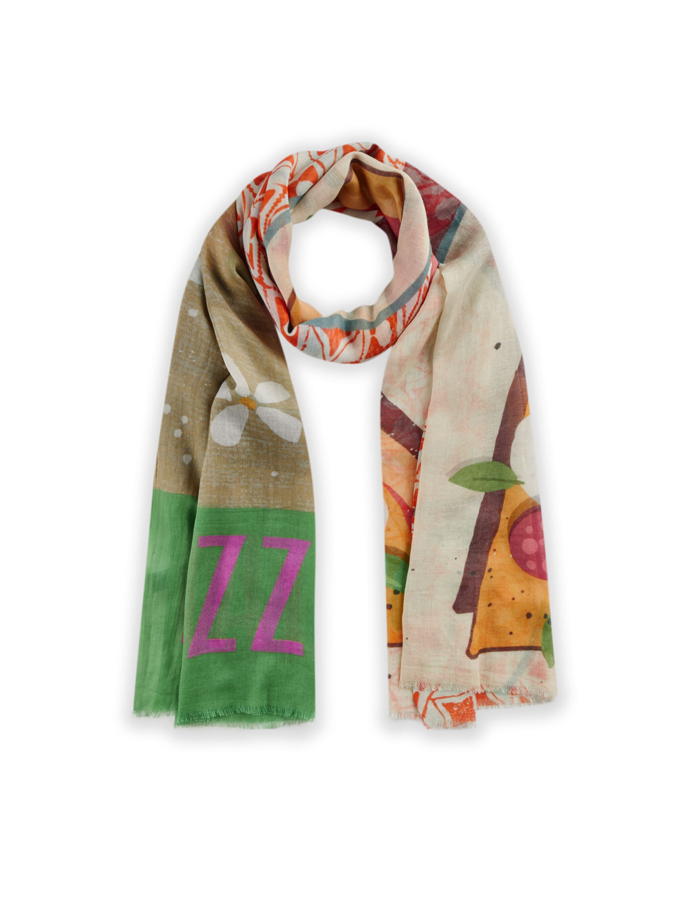 CODELLO Scarf in Orange: front