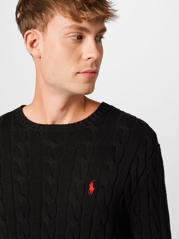 Polo Ralph Lauren Regularny krój Sweter 'Driver' w kolorze czarny