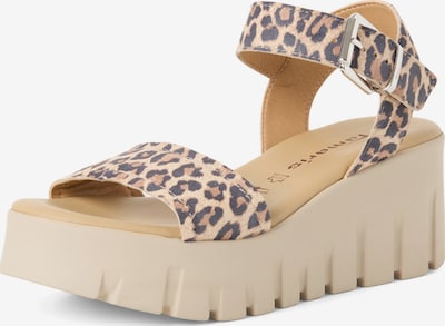 Tamaris Sandale in braun / hellbraun / schwarz, Produktansicht