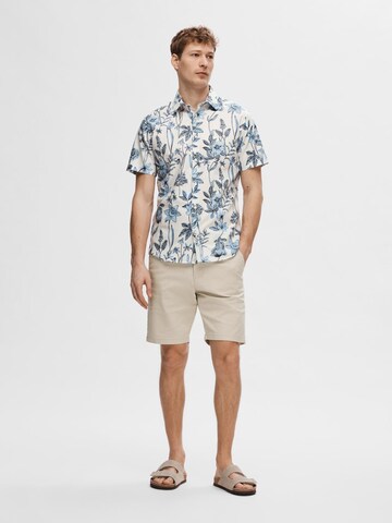 SELECTED Regular fit Button Up Shirt 'Ethan' in Blue