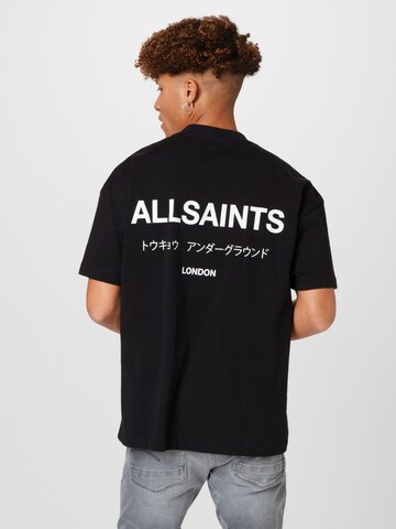 AllSaints Тениска 'Underground' в черно