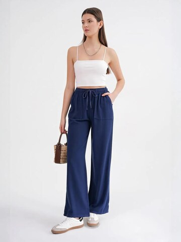 Wide Leg Pantalon MixRay en bleu
