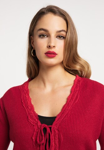 Cardigan oversize faina en rouge