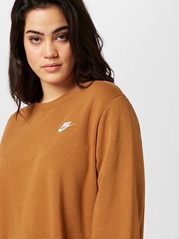 Nike Sportswear Athletic Sweatshirt in Brown