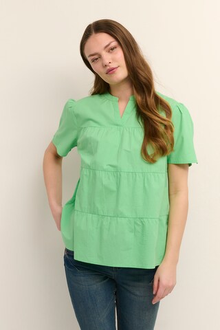 Camicia da donna 'Malinka' di Cream in verde: frontale