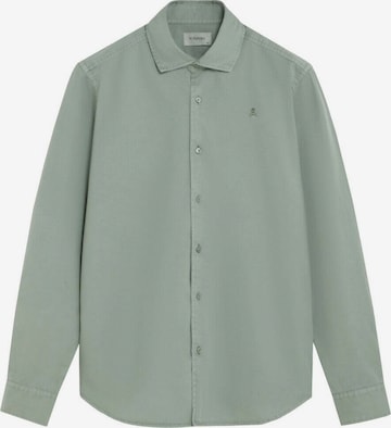 ScalpersRegular Fit Košulja 'Summer Seatle' - zelena boja: prednji dio