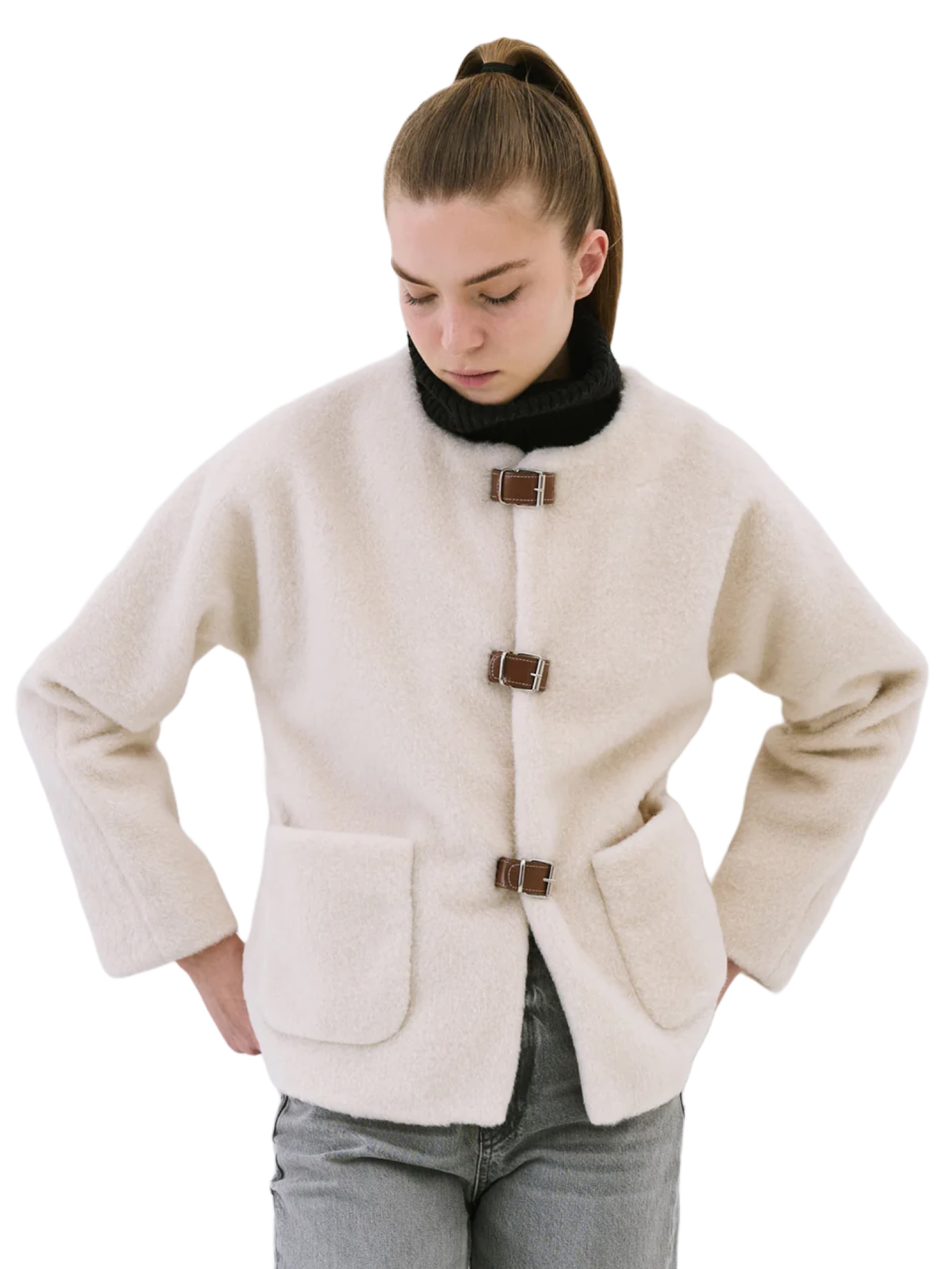 No Matter What Übergangsjacke in Beige: Vorderseite