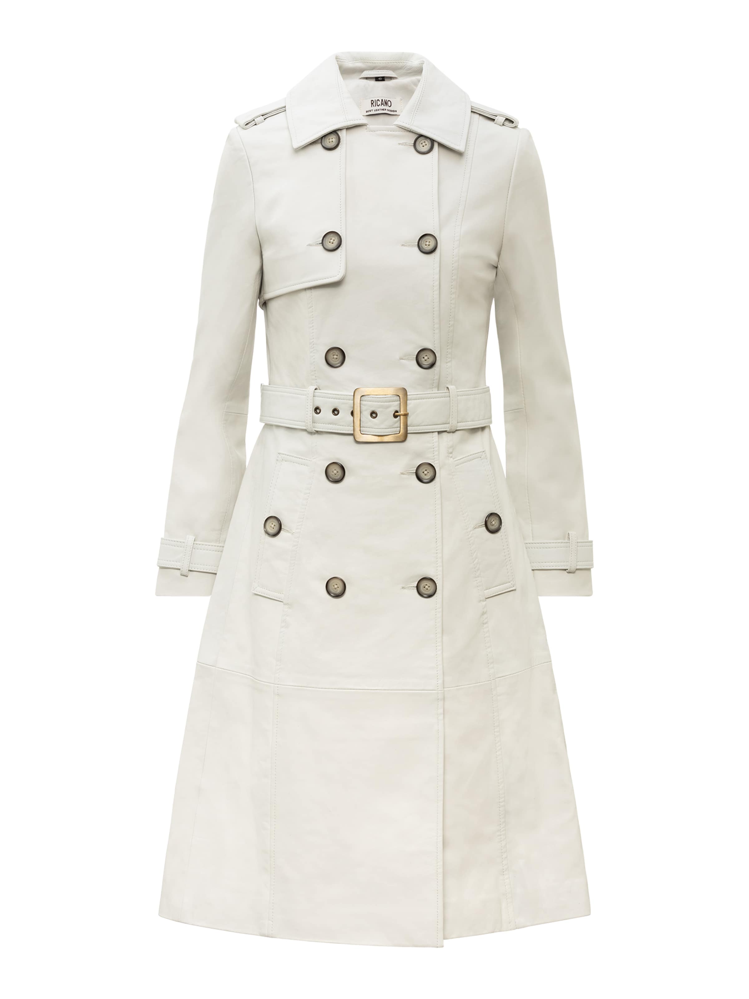 Cappotto di mezza stagione 'Gloria' di RICANO in bianco: frontale