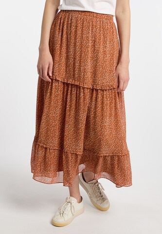 Gonna di DreiMaster Vintage in arancione: frontale