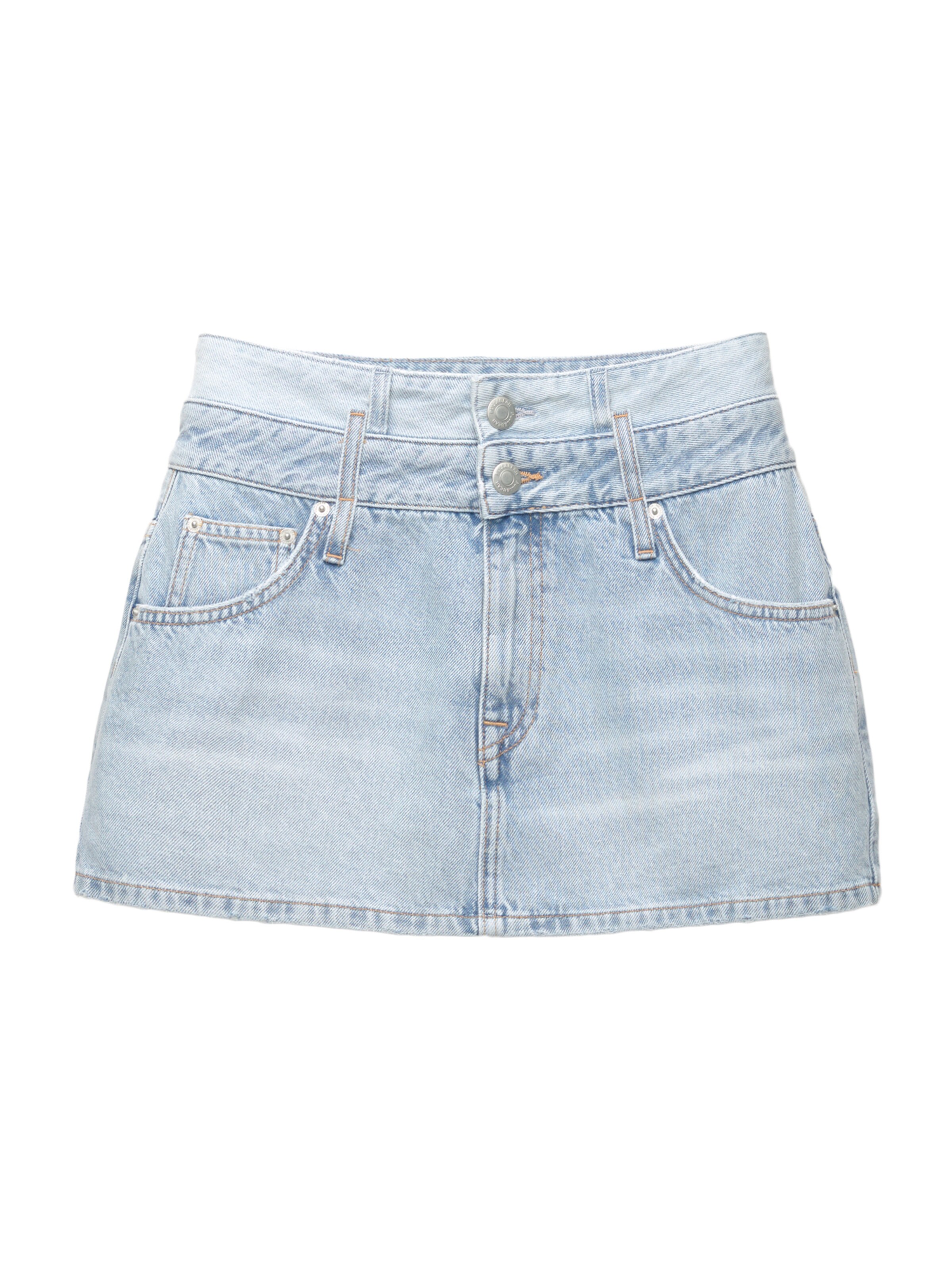 Pull&Bear Rock in Blau: Vorderseite