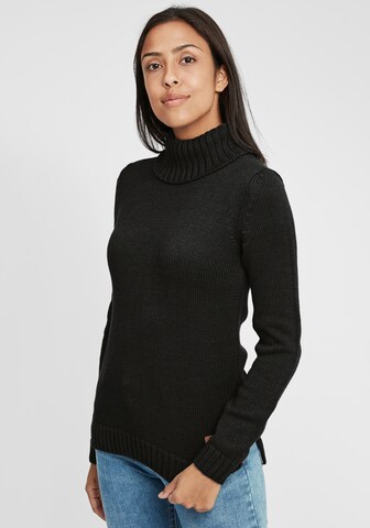 Oxmo Rollkragenpullover 'OXPIA' in Schwarz: predná strana