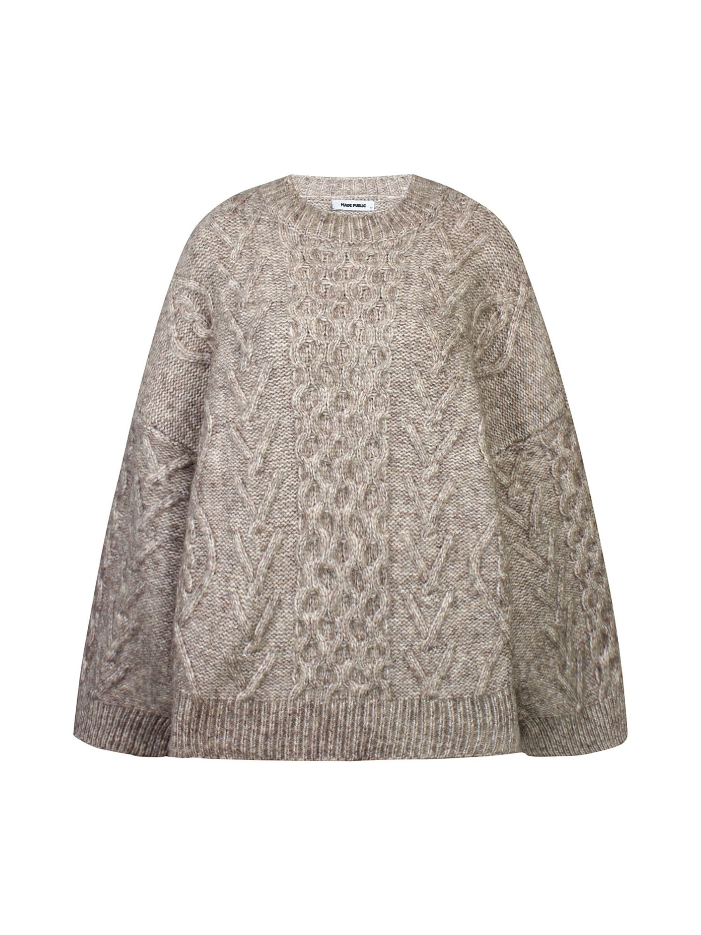Made Public Sweater 'Nevra 095' in Beige: front