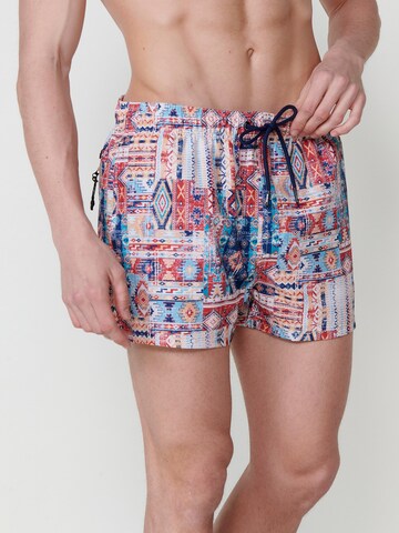 KOROSHI Badeshorts in Mischfarben