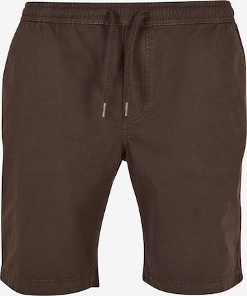 Urban Classics Pants in Brown: front