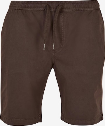 Pantalon Urban Classics en marron : devant