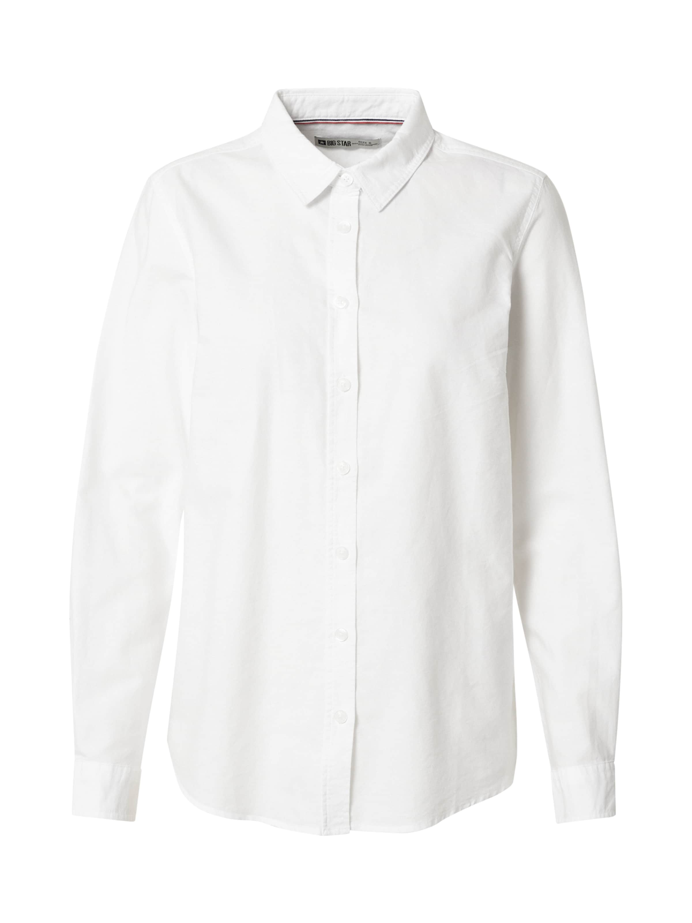 BIG STAR Bluse 'Hansai' in Weiß: Vorderseite