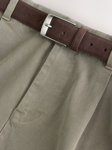 Next Regular Pleat-Front Pants in Grey