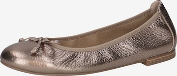 CAPRICE Ballet Flats in Gold: front