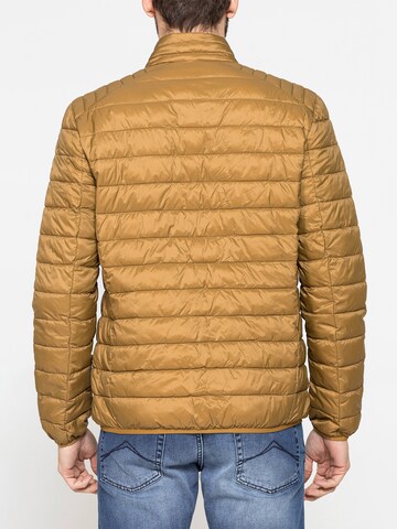 Carrera Jeans Outdoor jacket 'High-Neck' in Yellow