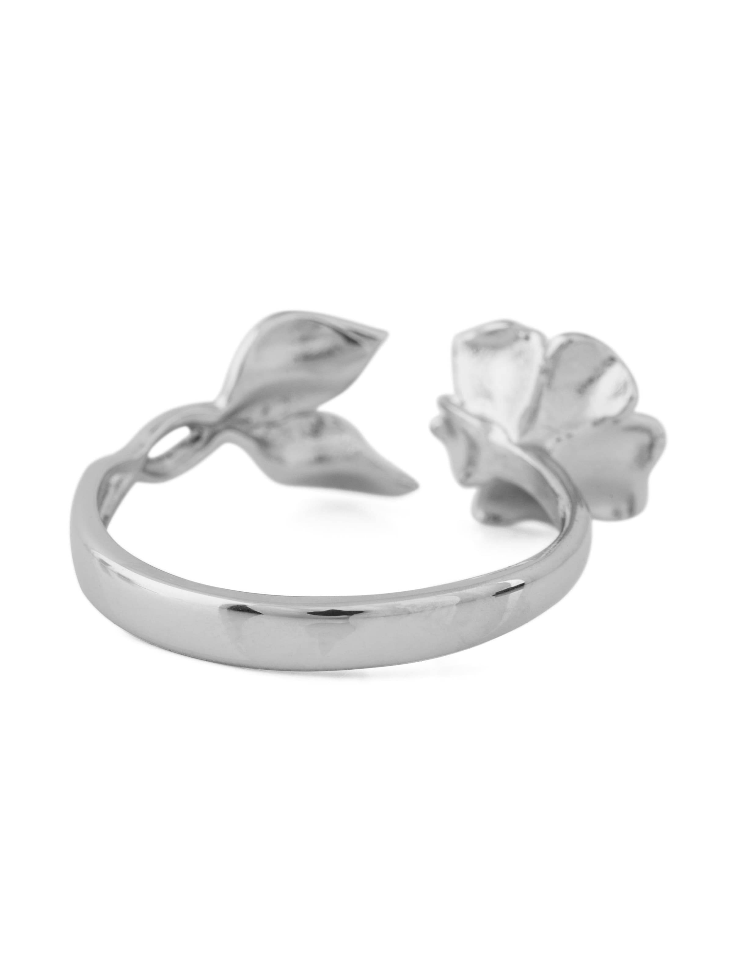 Akitsune Ring 'Rosa'‌ in Silber