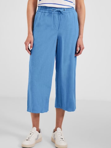 CECIL Wide leg Broek in Blauw: voorkant