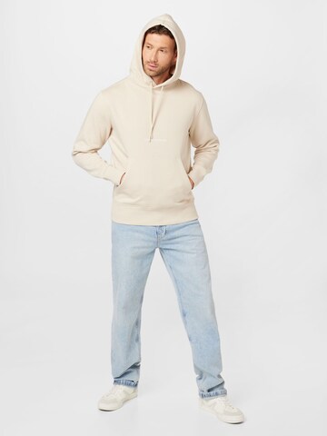 Calvin Klein Jeans Sweatshirt in Beige