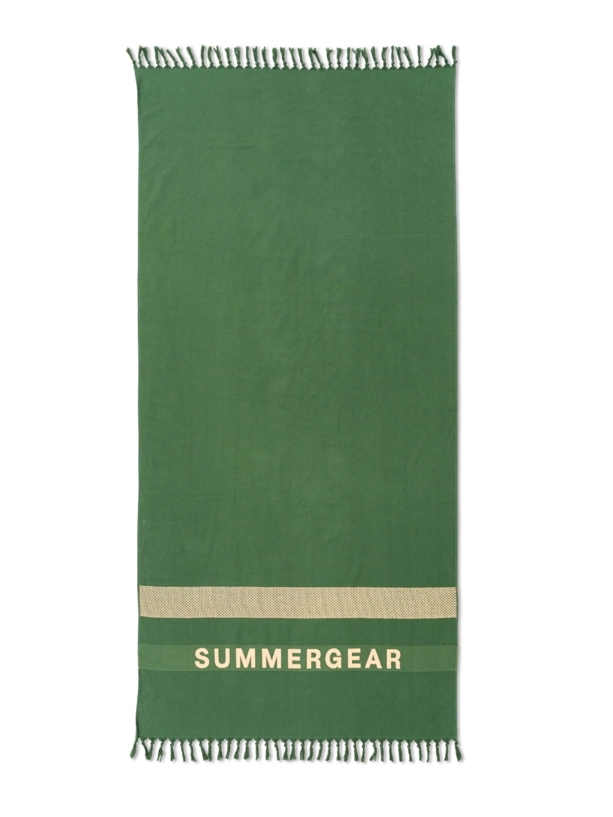 SummerGear Strandlaken 'Shore 100 X 200 cm' in Groen: voorkant
