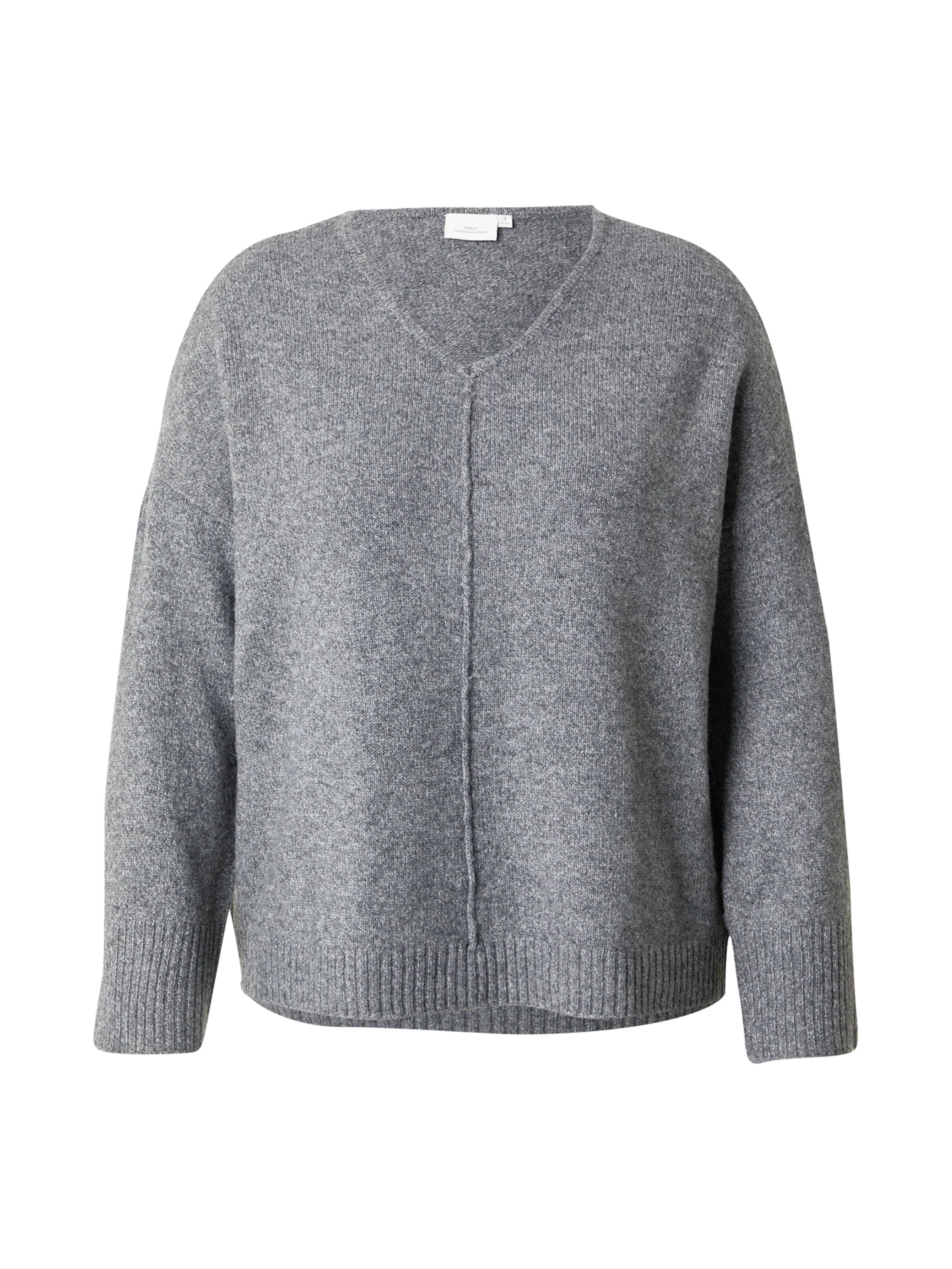 ONLY Carmakoma Sweater 'CARWHITNEY' in Grey: front