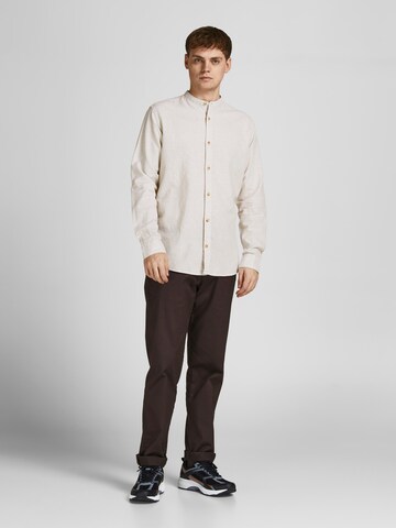 JACK & JONES Slim fit Overhemd 'Summer' in Grijs