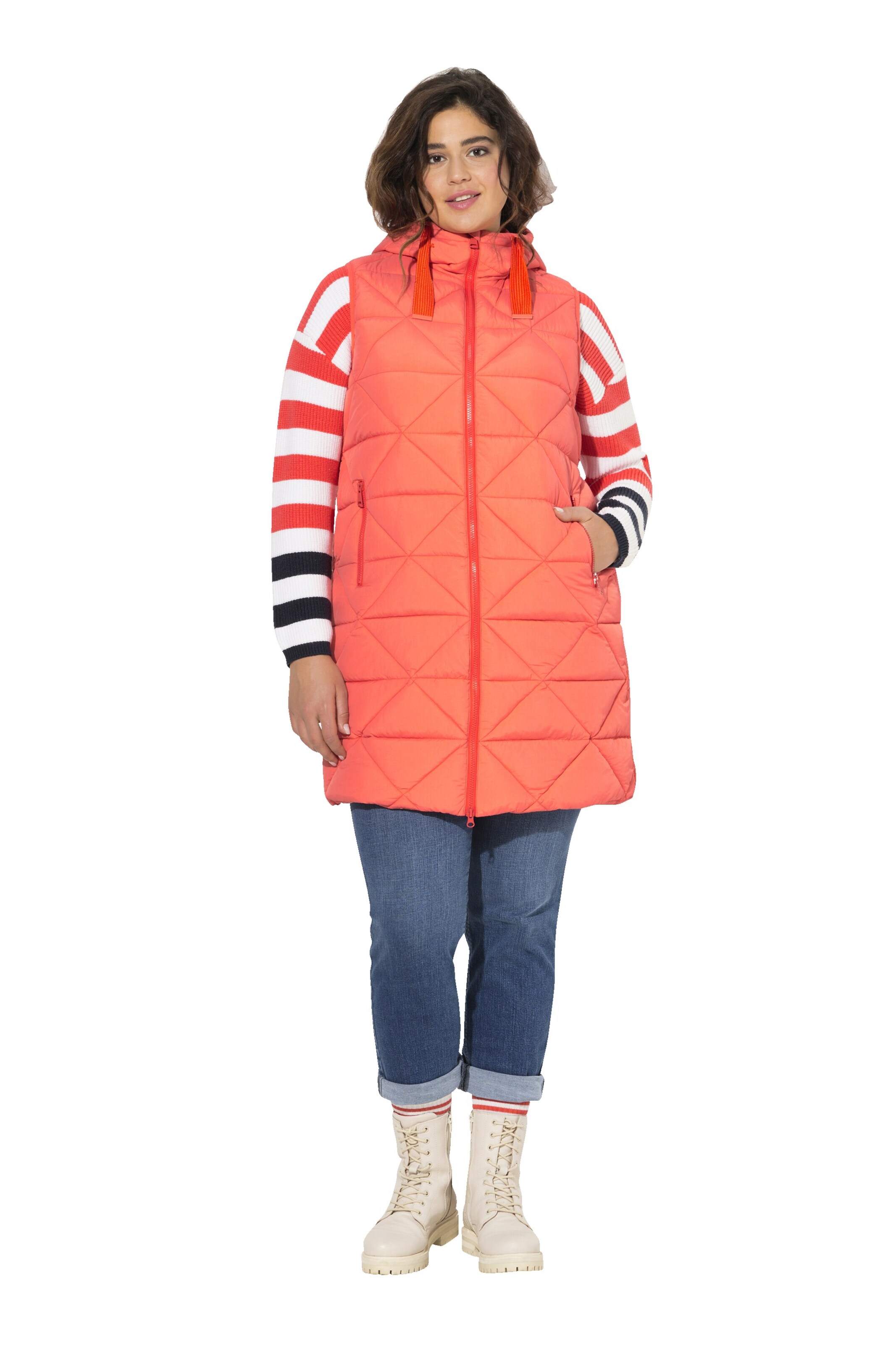 Ulla Popken Vest in Orange