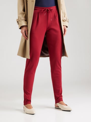 ICHI Tapered Pants 'IHKate' in Red: front