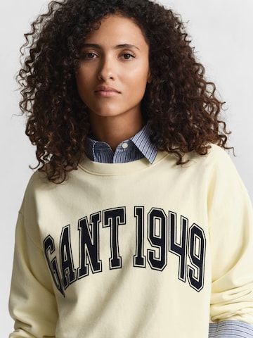 GANT Sweatshirt i gul