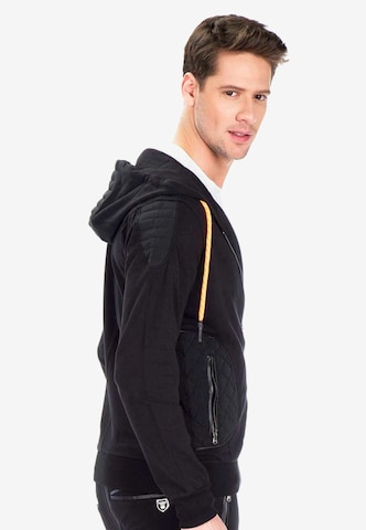 CIPO & BAXX Zip-Up Hoodie in Black