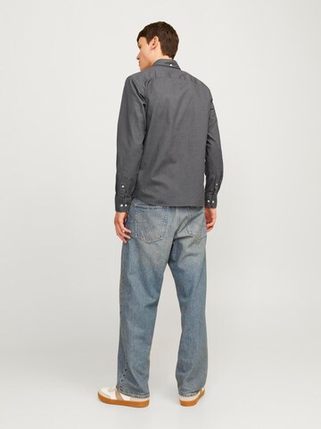JACK & JONES Slim Fit Hemd 'JPRBLUBrook' in Schwarz