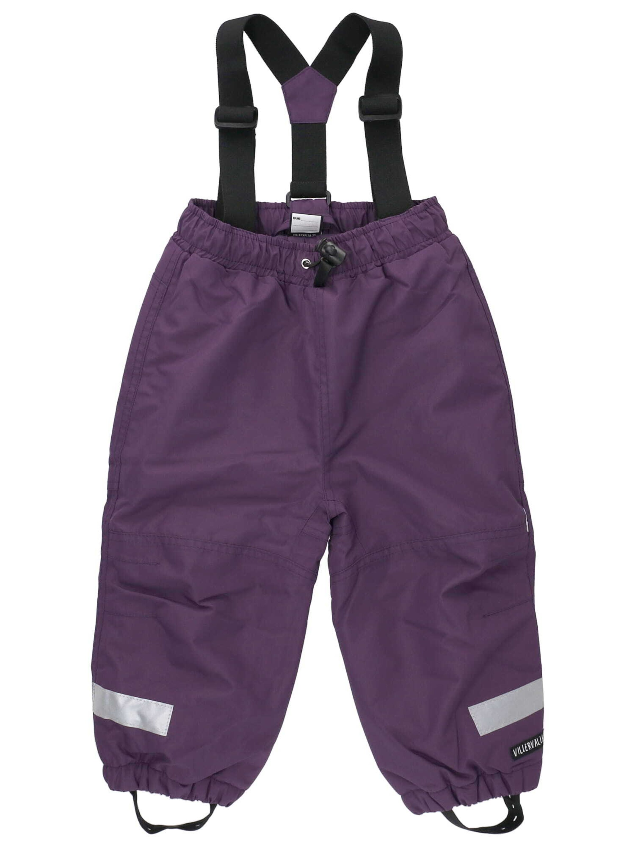 Villervalla Slim fit Outdoor Pants in Purple: front