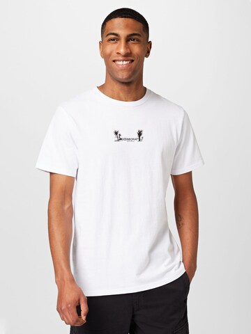 T-Shirt 'Cas' Goosecraft en blanc : devant