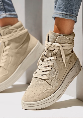 Schuhe Mit Beige Hohe Schuhe Damen Cowboy Stiefel Selenay Beige Hoch