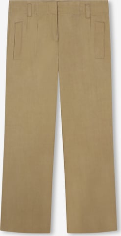 BOSS Kidswear Lużny krój Spodnie w kolorze brązowy: przód